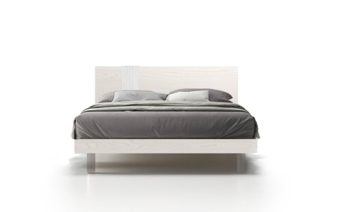 Letto Zen - Legno, Essenza Gesso, Matrimoniale